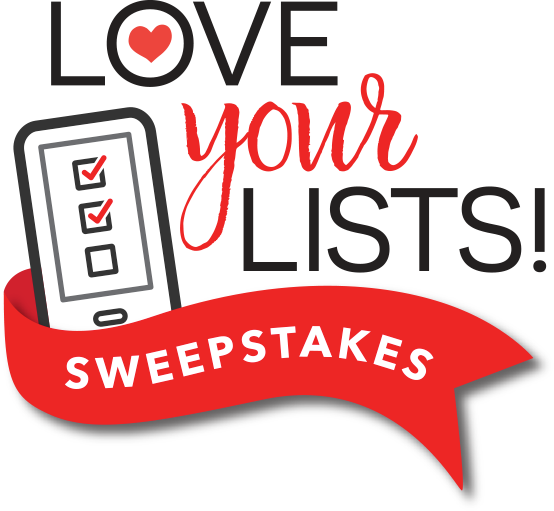 Love Your Lists $500 Sweepstakes