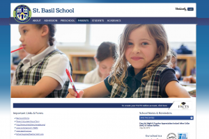 school web site with links to teacherlists