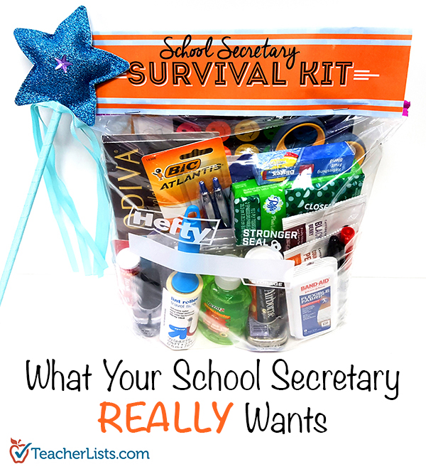 TL School Secretary Survival Kit Pinterest 600x660