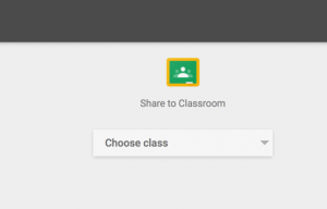 choosing a class to share