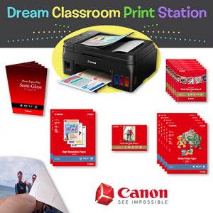 Canon print station printer with accessories