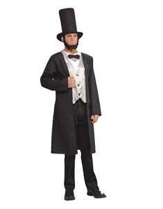 Man wearing Abe Lincoln costume