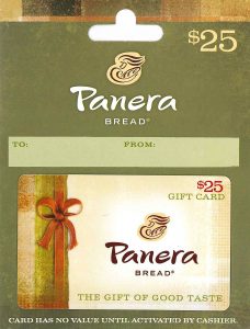 Panera gift card