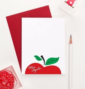 Personalized apple stationary