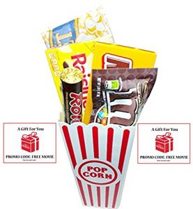 Movie night gift basket