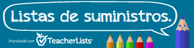 spanish supply lists banner to share lists on a website