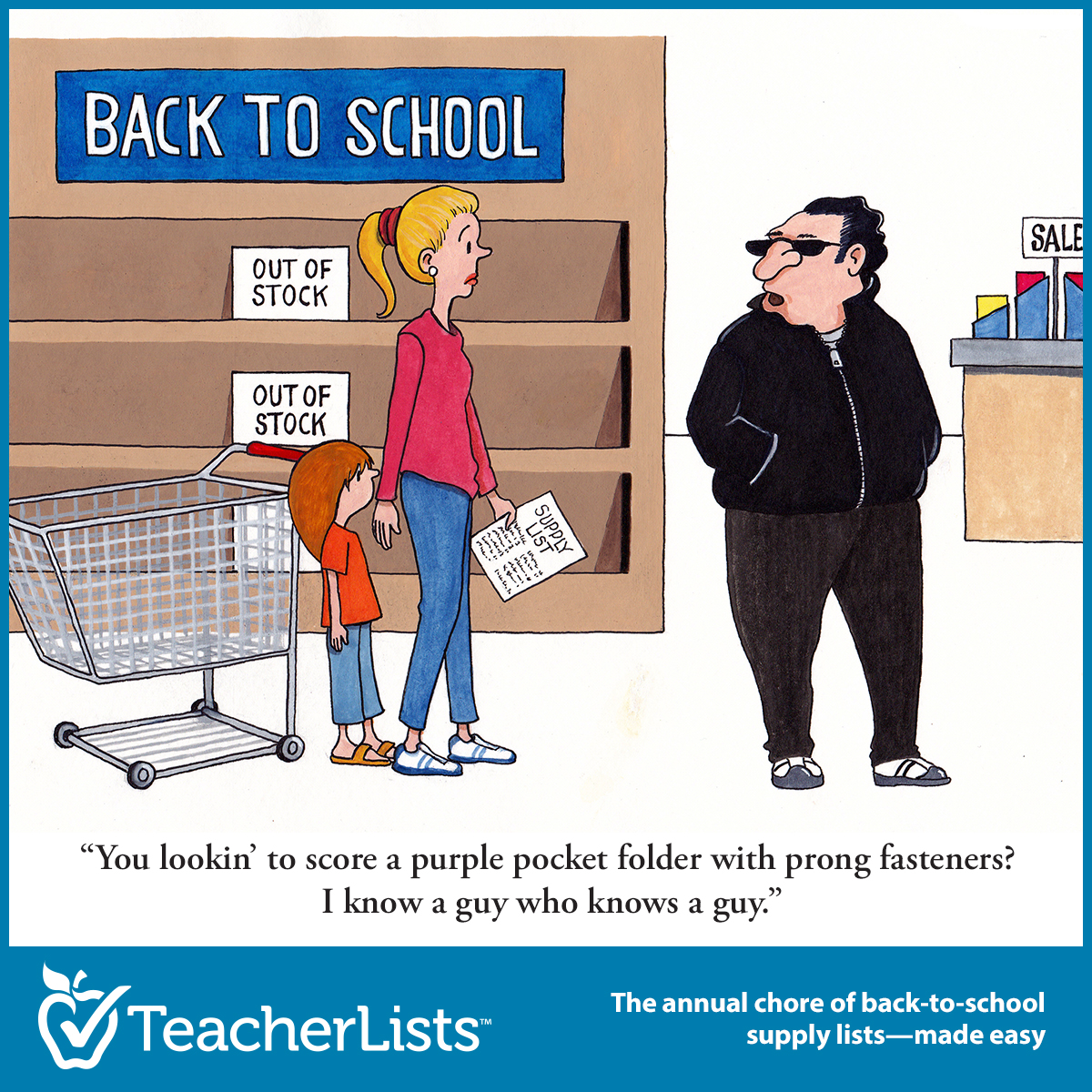 Funny Back To School Shopping Cartoons | TeacherLists