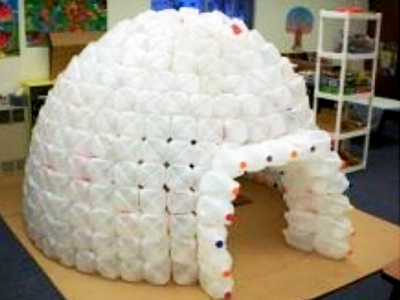 milk jug igloo