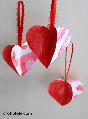 DIY Heart Ornaments