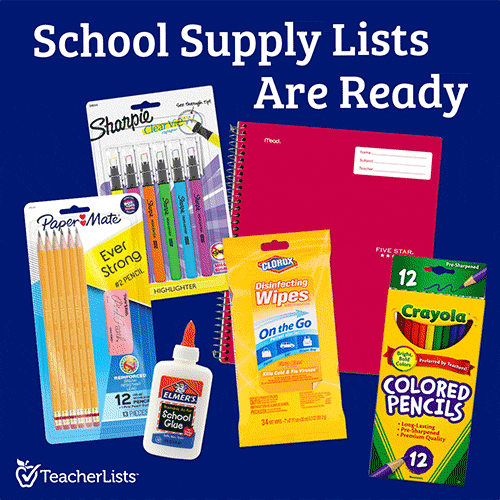 supply list graphic for school website