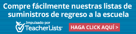 blue banner in Spanish for school website