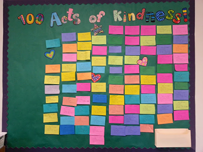 Interactive Kindness Bulletin Board