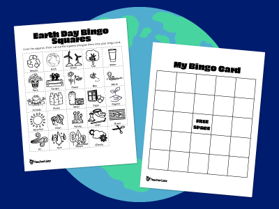 Earth Day Bingo Printable