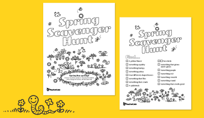 Spring Scavenger Hunt Printable