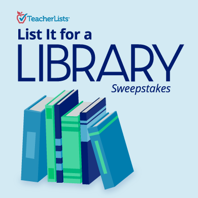 TeacherLists List it for a library sweepstakes. - TeacherLists