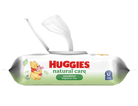 Huggies<sup>®</sup> Natural Care<sup>®</sup> Sensitive Wipes