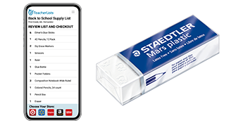 phone with TeacherLists on it